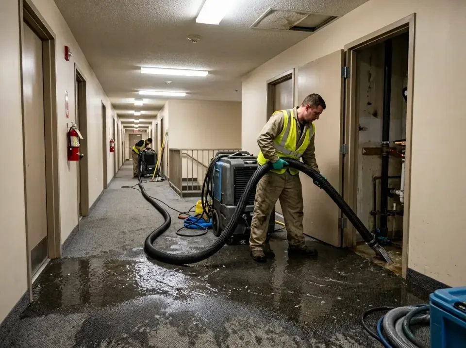 multi-unit-apartment-hallway-f-005 — frequently asked questions, Emergency Burst Pipe Water Extraction & Removal in Belleros…